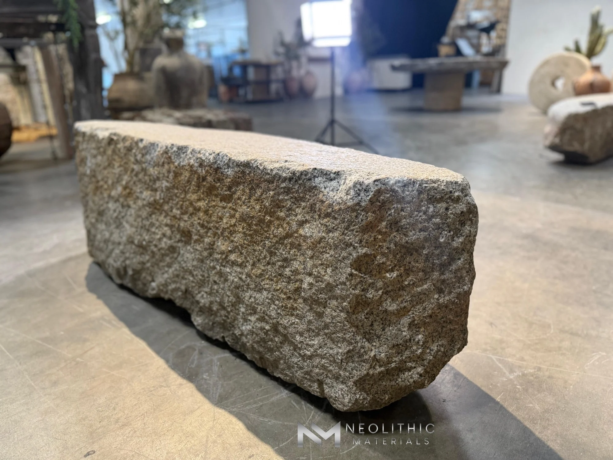Antique Granite Bench - Image 6